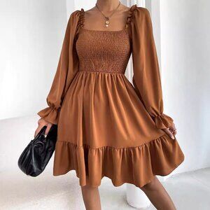 Elegant A-line Midi Dress - Timeless Sophistication